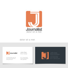 Corporate Logo J Letter company vector design. Logotype