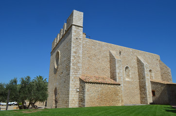 Medieval church in Sant Marti, Costa Brava