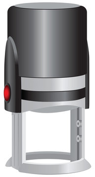 Modern self-ink rubber stamp