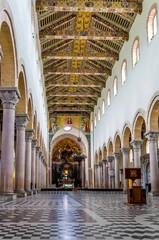 Inside the cathedral of Messina