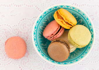 Colorful macaroons