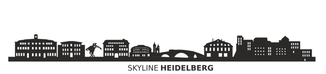 Fototapeta premium Skyline Heidelberg