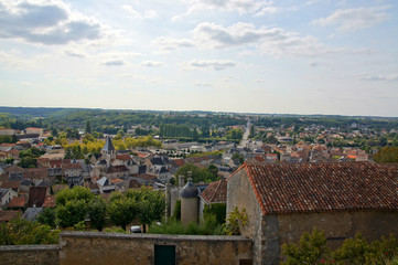 Fototapeta na wymiar Chauvigny depuis la cité médiévale