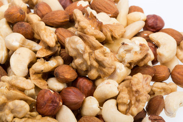 background of mixed nuts