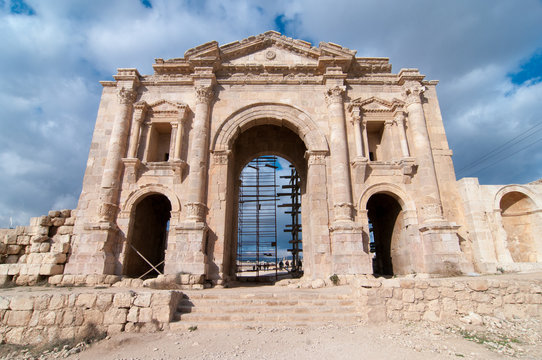 Arch of Hadrian, Jerash, Jordan