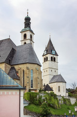 Fototapeta na wymiar churches in Kitzbuhel