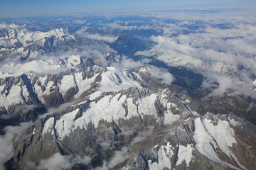 Alpen - Luftaufnahme