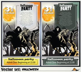 Invitation to a party in honor of a holiday Halloween