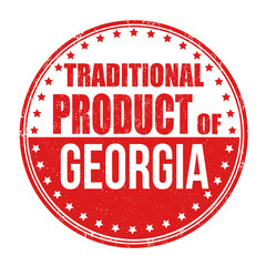 Traditional product of Georgia stamp