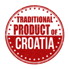 Traditional product of Croatia stamp