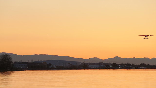 Sunrise Floatplane Departure, Richmond, BC