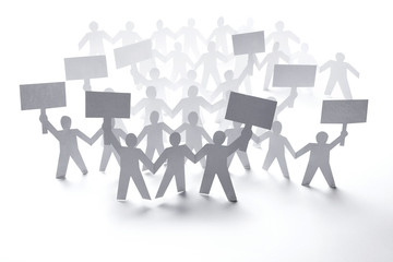 paper people community rally protest