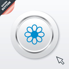 Flower sign icon. Blossom symbol.