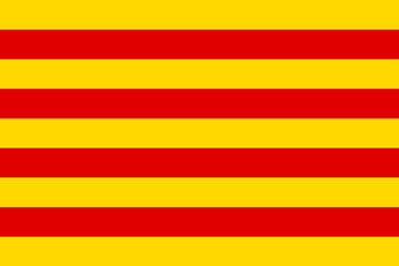 Catalonia Flag - obrazy, fototapety, plakaty