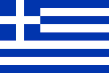 Current national flag of Greece