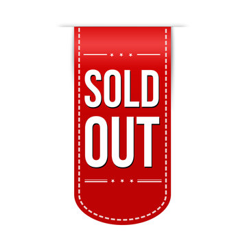 Sold out banner design