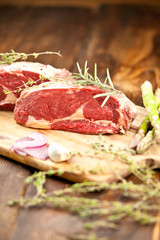 rohes steak fleisch