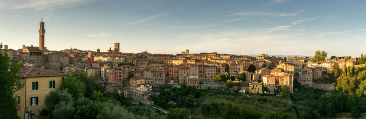 Fototapeta na wymiar Panorama of city Siena, Tuscany, Italy