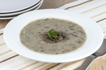 Creamy mushroom soup