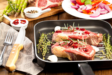 steak fleisch vorbereitung