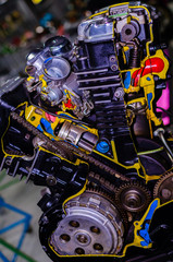 Motor-Schnitt