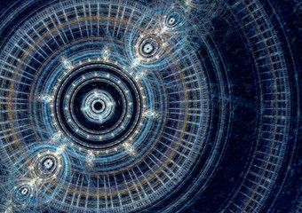 Blue abstract circle background