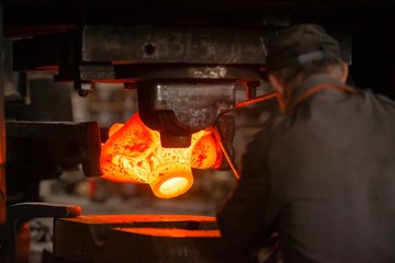 Hot iron in smeltery