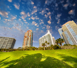 Obraz premium Awesome view of Tall Skyscrapers
