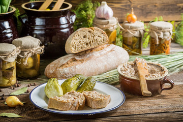 Snack in the pantry stocks for the winter