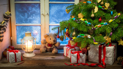 Christmas holiday in the countryside