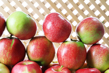 Juicy apples, close-up