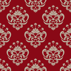 Decorative floral seamless pattern