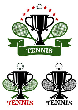 Big tennis sporting emblems
