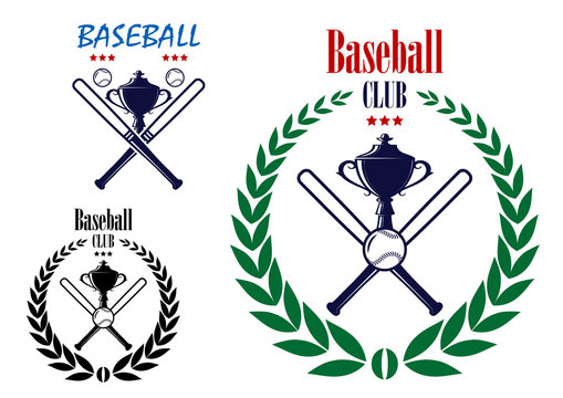 Baseball sport club emblem