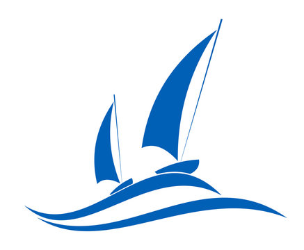 Sailing or yachting emblem