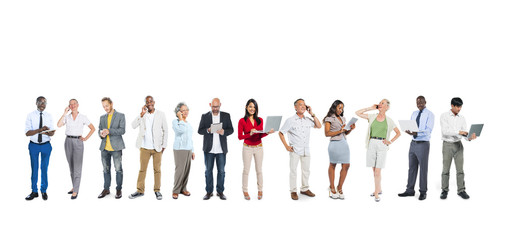 Obraz premium Business People Using Digital Devices