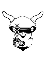 Teufel Hölle Helm sonnenbrille kiffen joint