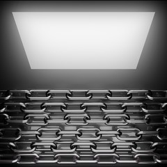 Fototapeta premium polished metal background