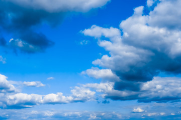 Blue sky with clouds background