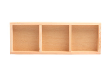 wood box isolated on white background