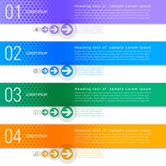 Infographics Web Banner & Label Design