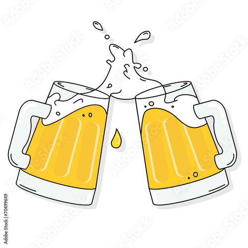 "Beer cheers. Vector." Stock image and royalty-free vector files on
