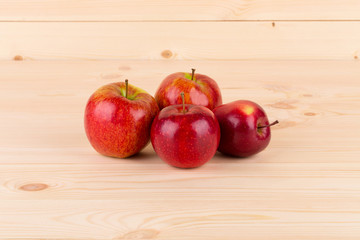 Ripe red apples.