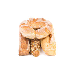 Various types of bread.