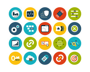 Flat icons set 22