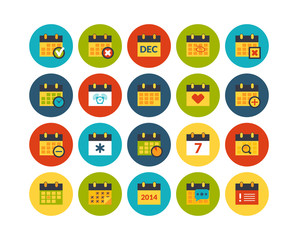 Flat icons set 16