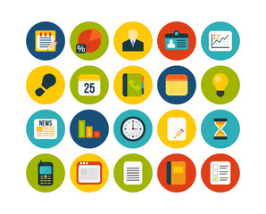 Flat icons set 8