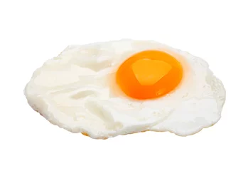 Foto op Plexiglas Spiegeleieren Kip gebakken ei