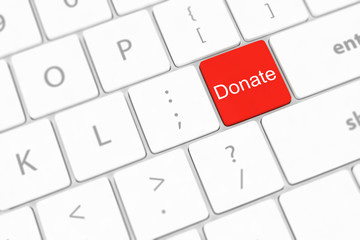 donate key word on computer keyboard,