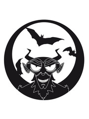 Teufel dunkel Fledermaus Vollmond